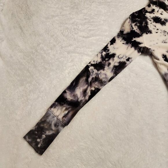 Royal Plush Womens Tie Dyed Velour Fitted Tunic Length Hoodie Size Small - Picture 2 of 8